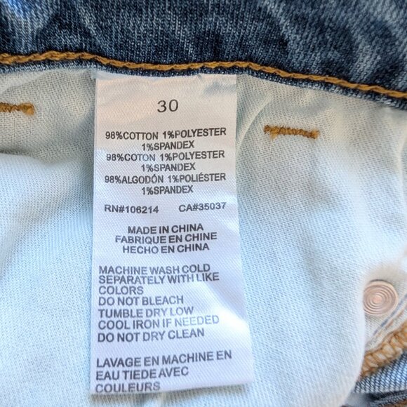 NWT Sam Edelman The Stiletto High Rise Skinny Crop Jeans Bow Detail Flirty Sz 30 - Picture 9 of 10